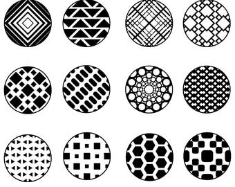 Nyckelringsmönster SVG-paket – 26 unika designer | Nyckelrings-SVG i akryl och konstläder för Cricut och Glowforge | Laserskurna mallfiler