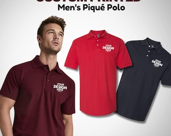 Personalized Polo Shirt for Men & Women, Custom Business Logo Polos, Custom Design Polo T-Shirt, Custom Golf Polo Tee, Add your Own Text