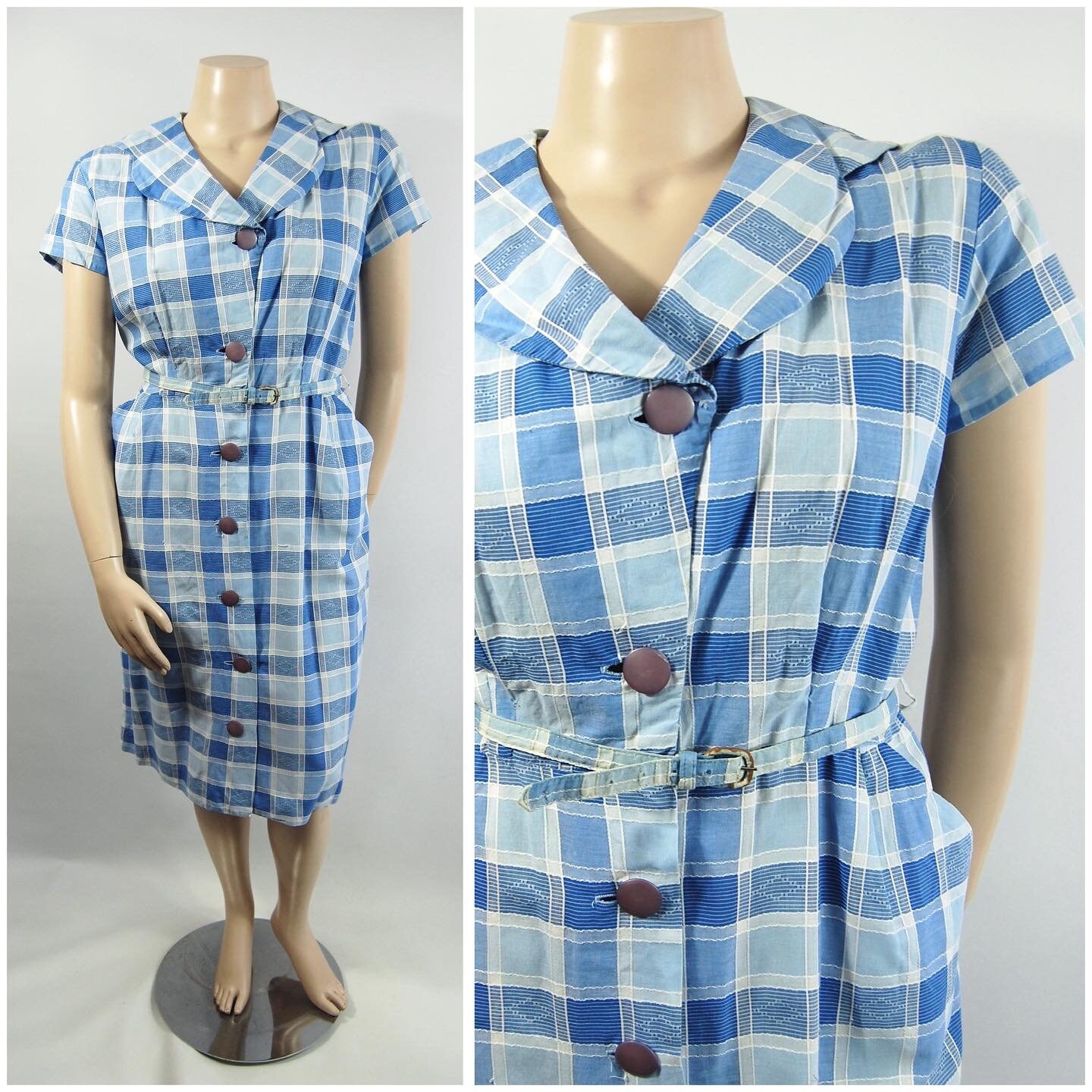 1950s Plus Size Ann Taylor Day Dress ...