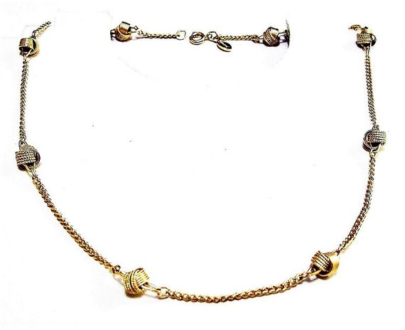 Avon Ball Bead Necklace Gold Tone Vintage 1977 De… - image 5