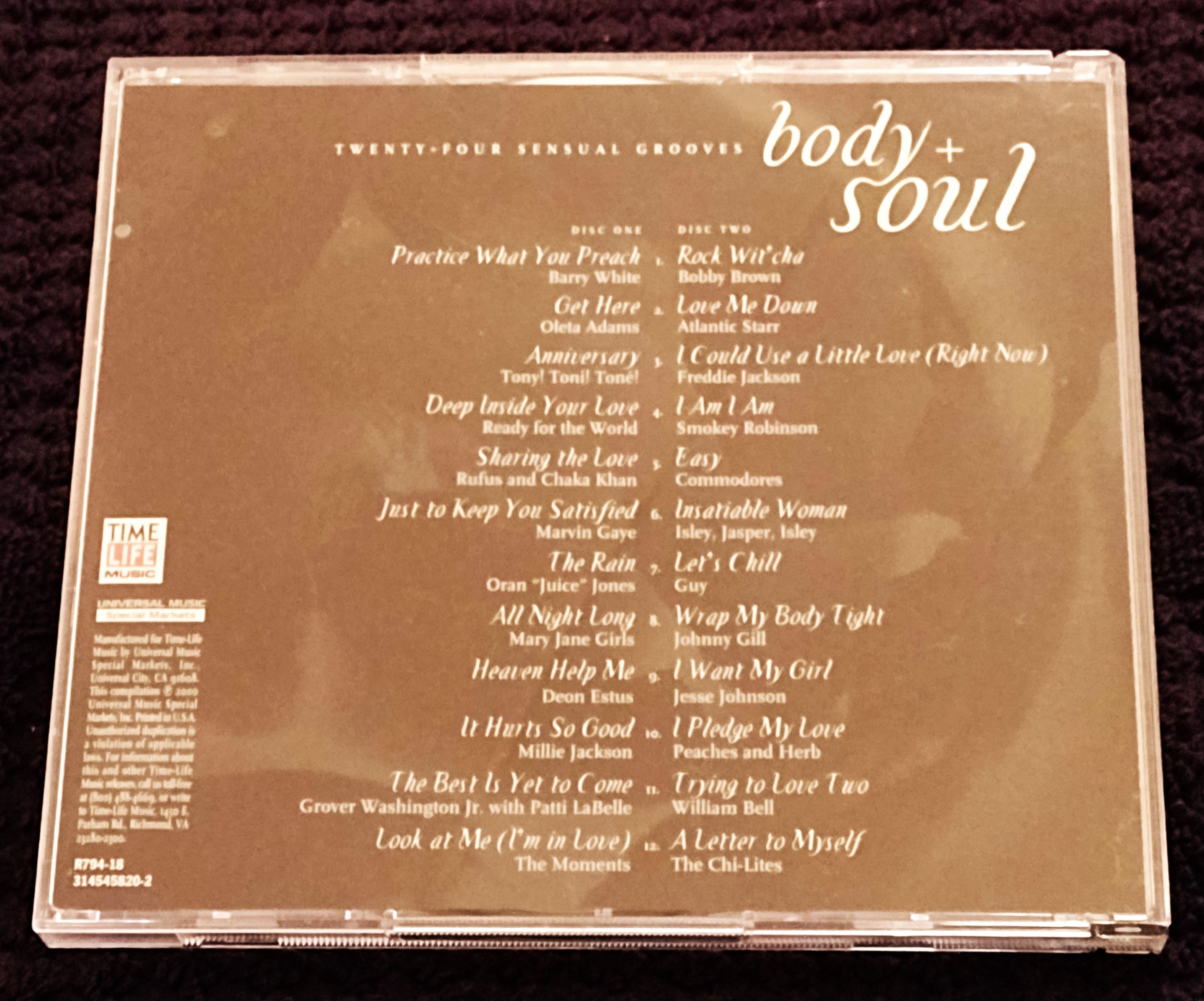 Body and Soul CD Music 2 Discs Heavenly Touch 24 Songs Sensual Grooves