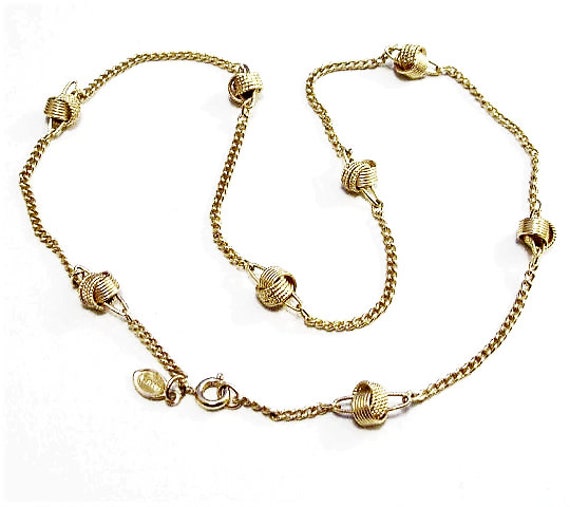 Avon Ball Bead Necklace Gold Tone Vintage 1977 De… - image 6