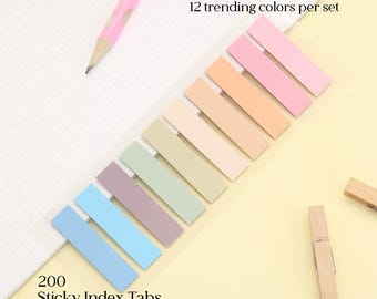 Translucent Sticky Index Tabs Set: Bible Study, Annotating, Note Taking