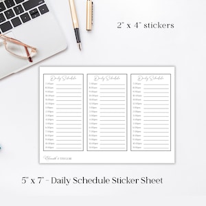 Tagesplaner Sticker: Journal Sticker Set, Bujo Sticker