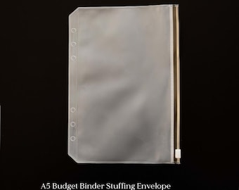 A5 6 Ring Binder Envelopes, Cash Stuffing, Budget Binder