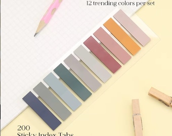 Translucent Sticky Index Tabs Set: Bible Study, Annotating, Note Taking