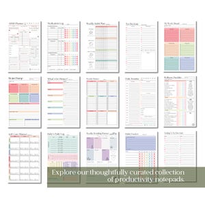 Weekly Self-Care Planner BINGO Notepad: A5 Wellness Checklist, 50 Tear Off Pages image 11