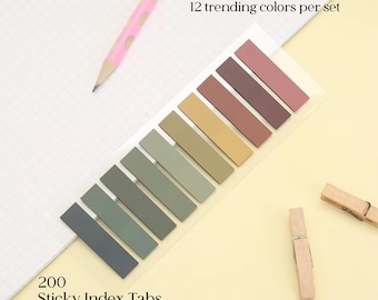 Translucent Sticky Index Tabs Set: Bible Study, Annotating, Note Taking