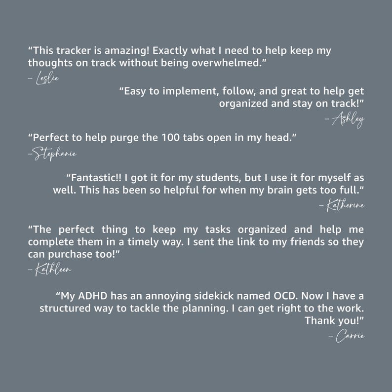 ADHD Brain Dump Notepad: Daily To-Do List, Thought Organizer - 50 Page image 9