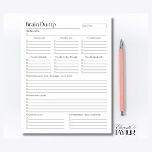 ADHD Brain Dump Notepad: Daily To-Do List, Thought Organizer - 50 Page image 6