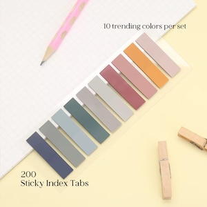 Translucent Sticky Index Tabs Set: Bible Study, Annotating, Note Taking