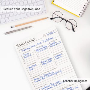 Brain Dump Notepad: A5 ADHD To-do List Planner - Etsy