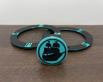 SEA OF THIEVES Speaker Ring & Plunger Cover Combo for AtGames 4K Virtual Pinball Machine 4KP