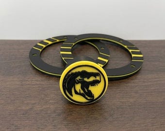 DINOSAUR DYNASTY Speaker Ring & Plunger Cover Combo for AtGames 4K Virtual Pinball Machine 4KP