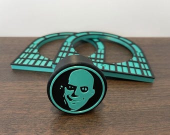 THE ADDAMS FAMILY Speaker Ring & Plunger Cover Combo for AtGames 4K Virtual Pinball Machine 4KP