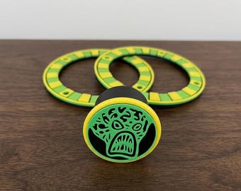 ATTACK FROM MARS Speaker Ring & Plunger Cover Combo for AtGames 4K Virtual Pinball Machine 4KP