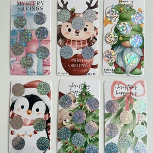 Scratch Off-uitdagingen voor Kerstmis: set van 6