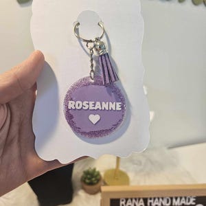 personalized keychain, glitter resin ,acrylic keychain , any name or word, present , gift , birthday , customized