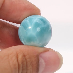 OCEAN BLUE Larimar Sphere, AAA Larimar Stone Ball, Vibrant Larimar