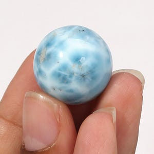 OCEAN BLUE Larimar Sphere, Larimar Stone Ball, Crystal Sphere