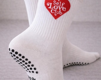 Pilates grip socks, self love club