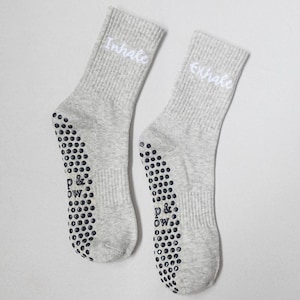 The balanced pair. Exhale & inhale Pilates sock