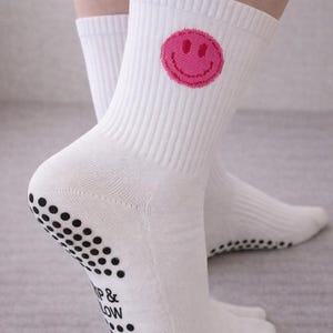 Calzino Pilates Grip, faccina sorridente