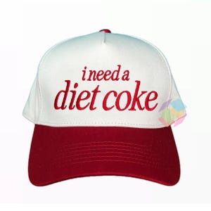 Ich brauche einen Diät-Cola-Trucker-Hut, einen gestickten lustigen Hut, einen weichen Mädchenästhetik-Hut, einen Retro Soda-Liebhaber-Hut, einen lustigen gestickten Fernlastfahrer-Hut