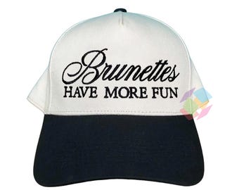 Blonde (upside Down) - Ball Cap (black With White Stitching  display picture 3