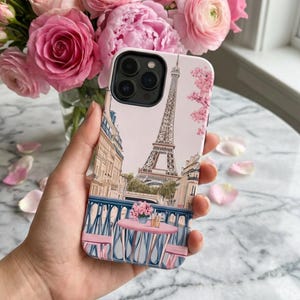 Eiffel Tower Floral Phone Case: Parisian Dream, Tough Protection