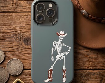 Cowboy Skeleton Phone Case - Western Dancing Bones