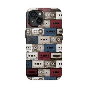 Retro Cassette Tough Phone Cases - Vintage Music Vibe, Unique Gift for Music Lovers, Durable Phone Protection, Perfect for Birthdays