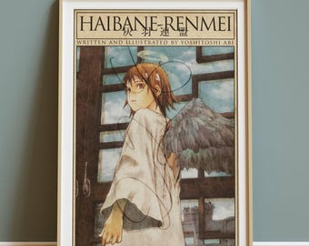 Impression numérique affiche Haibane Renmei, affiche Haibane Renmei, impression Anime Haibane Renmei, impression Hanbane Renmei, anime Haibane Renmei, Haibane