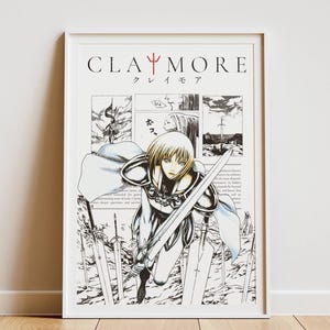Claymore Anime Poster - Etsy