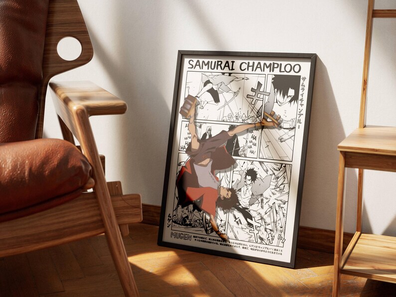 Samurai Champloo Poster Set of 2, Samurai Champloo Print, Samurai ...