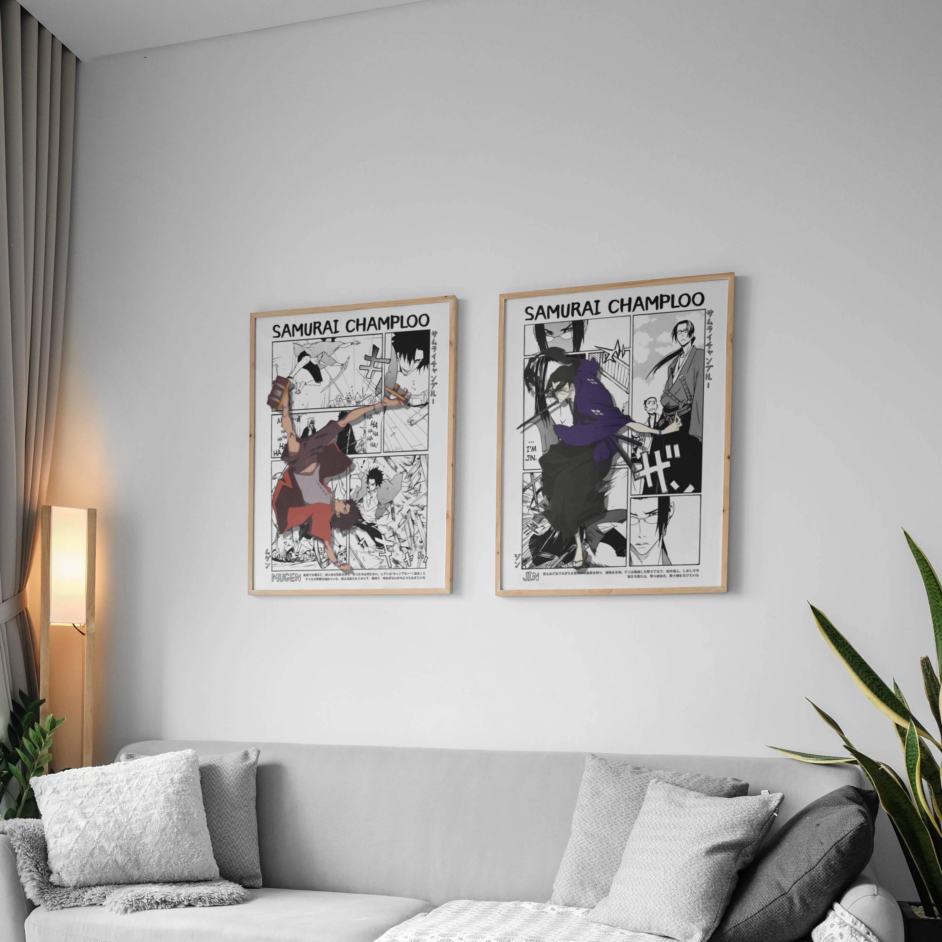 Samurai Champloo Poster Set of 2, Samurai Champloo Print, Samurai ...