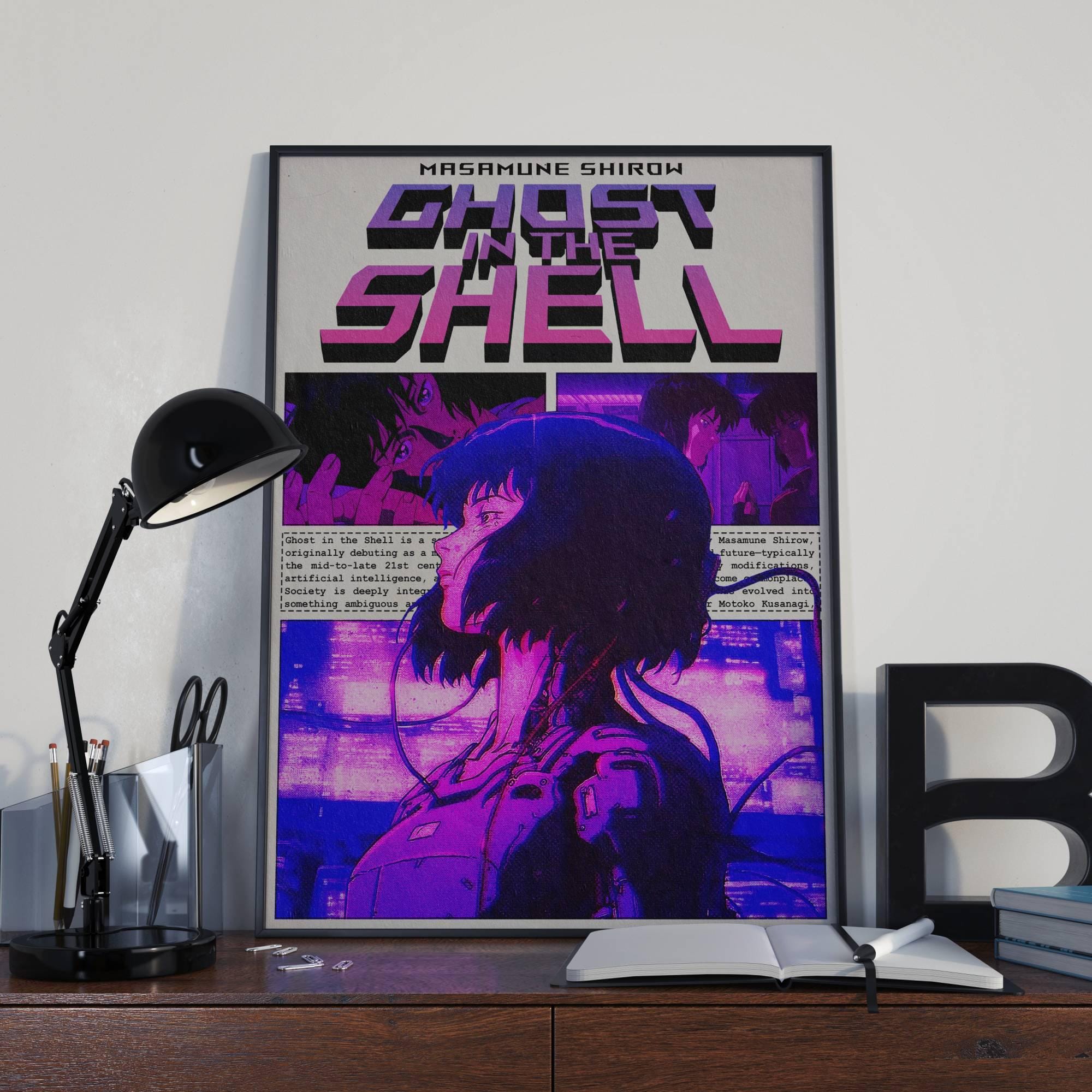 Ghost in the Shell Digital Poster Print, Ghost in the Shell Movie