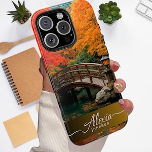 Custom Tough Case for iPhone 16,15,14,13,12, 11 Pro, Max & Samsung, Stylish Personalized Phone Cover, Gift for Her or Him
