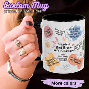 Funny Affirmations Mug: Sarcastic Swear Word Coffee Cup