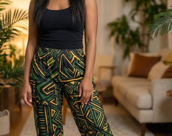 Jamaikanische Tribal Muster Pyjama Hose