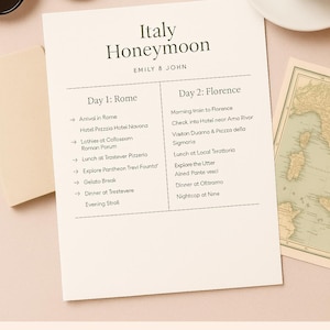 Custom Italy Honeymoon Itinerary – Personalized Trip Planning Service | Romantic Italy Travel PDF