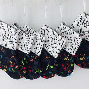 Music lover Christmas stocking gift card holders, set of 6, party favors for the music lovers