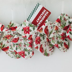 Geschenkkarte Weihnachtsstrumpf, 6er-Set, füllen Sie mit Süßigkeiten, Geschenkkarte, Kardinäle