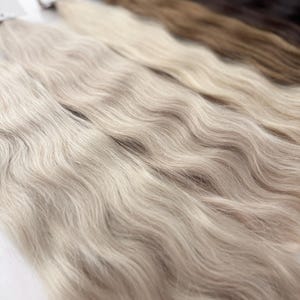 Slavic Wavy Hair Extensions: Tape-In