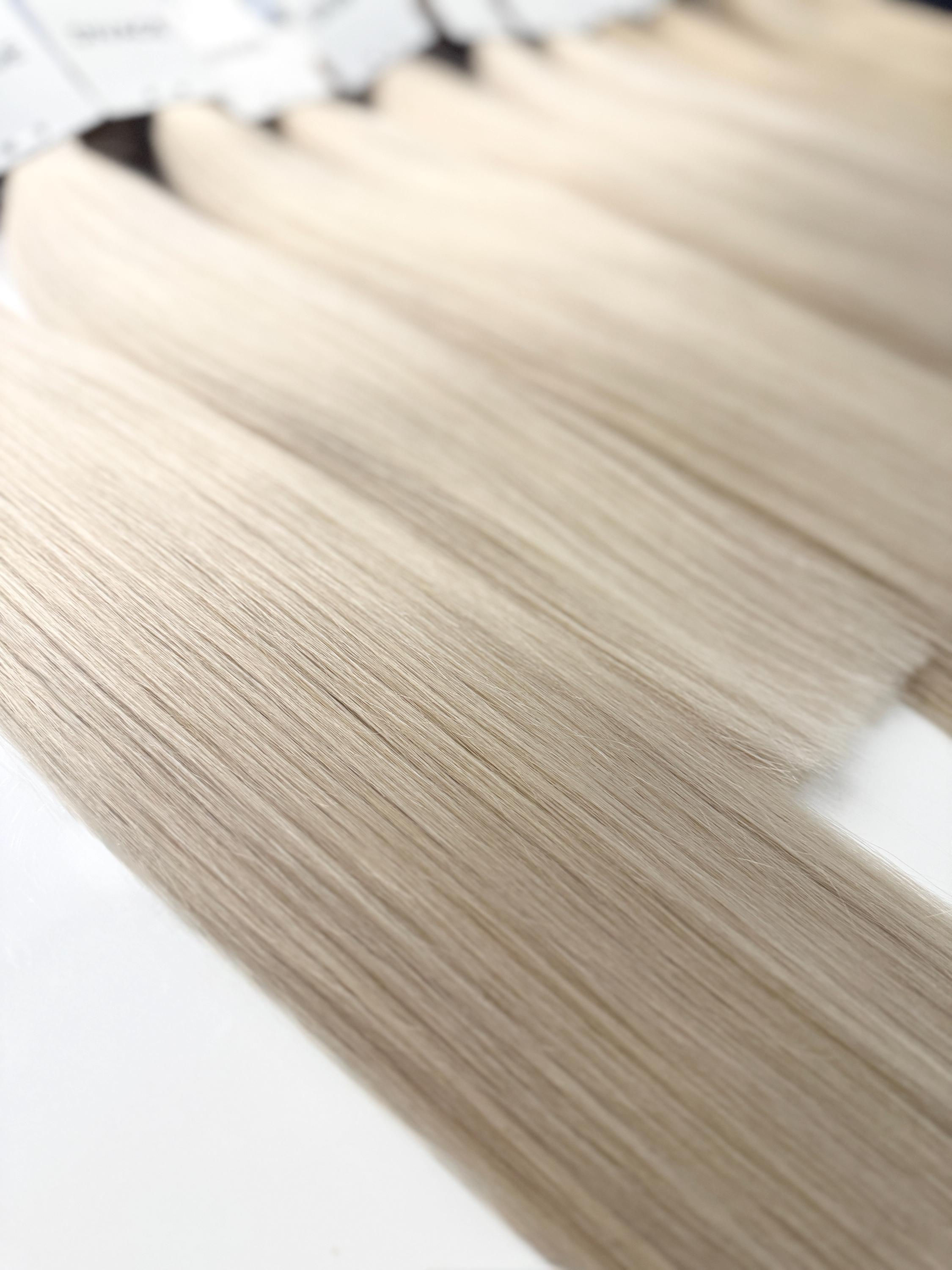 Blonde Human Hair Extensions: Virgin Remy Tape-in, K-tip, Nano Tips ...