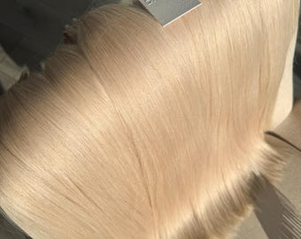 Vanilla Blonde Remy Hair Extensions: Tape-In, Super Double Drawn, 50g