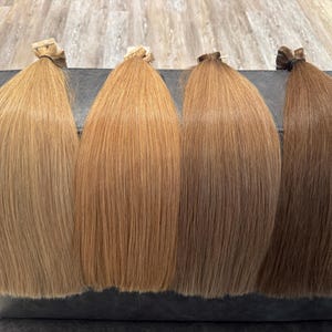 天然スラブヘアエクステンション | テープインプレミアム 100%天然人毛 | キューティクル損傷なしバージンヘア | スーパーダブルドローイング | 50g、18インチ（45cm）