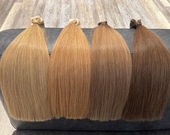 20" Slavic Remy Human Hair Extensions: Tape-In, Double Drawn, 50g