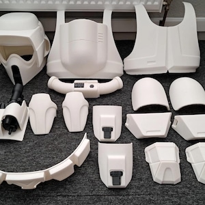 Scout Trooper Armour/With Helmet/ With Helm & Blaster - Star Wars  - 3D printed Cosplay