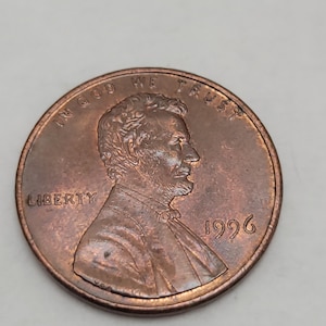 1996 Lincoln Penny - Possible Dropped &quot;S&quot; Mint Error - Ungraded